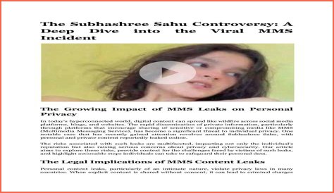 Subhashree MMS Video: The Truth Behind The Controversy
